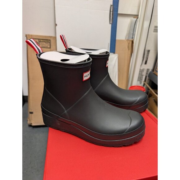 Play Short Faux Shearling Lined Waterproof Rain Boot (Women)Hunter NWT Size 8.5 - Picture 1 of 6